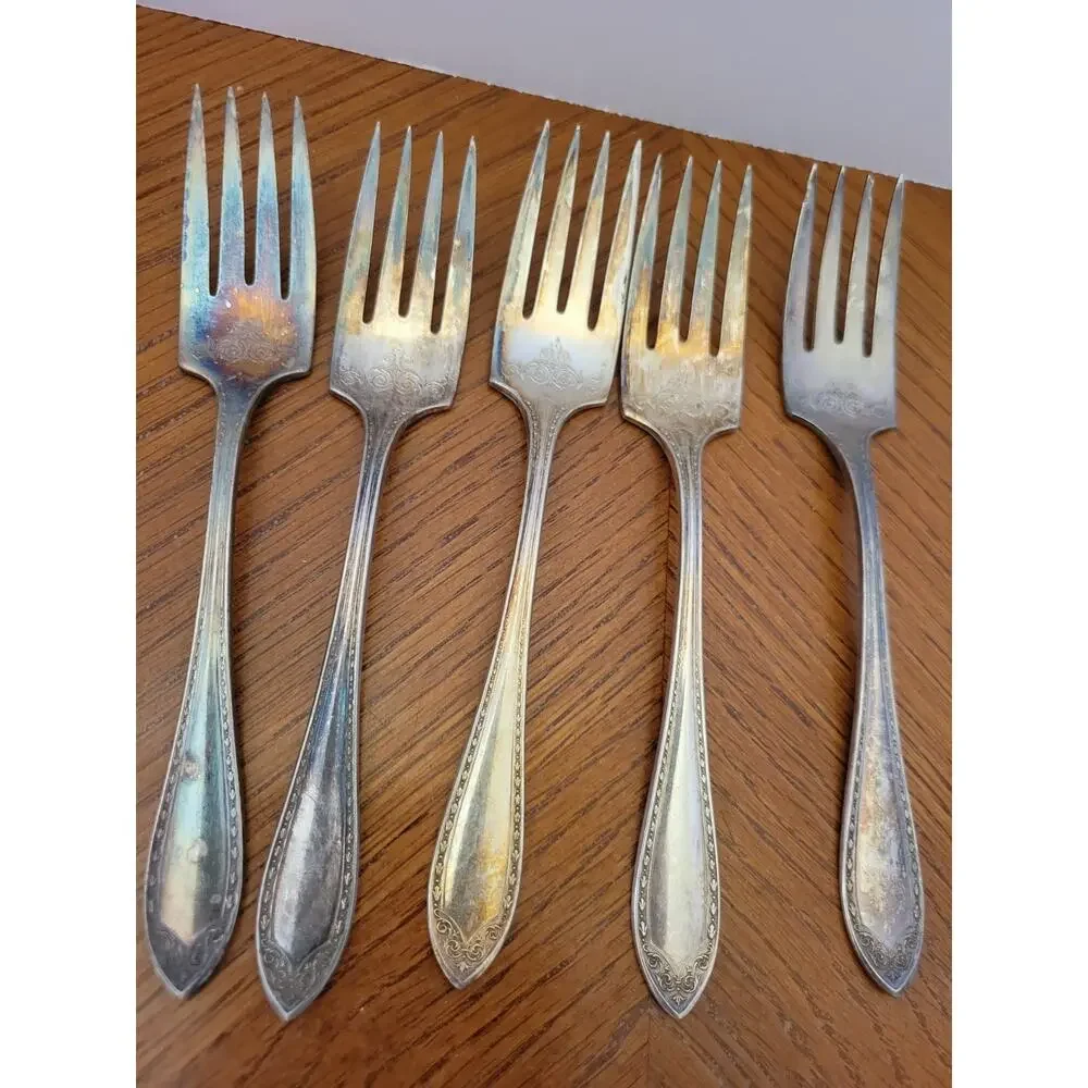 24 PCS Silverplate SHERATON 1910 Community Plate‎ Unpolished Forks Spoons